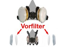 Ersatzfilter/Vorfilter für Staubschutzmaske/Lackiermaske 8000E & 9000E 1 Paar