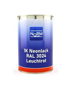 1K RAL 3024 Leuchtrot Neonfarbe Tagesleuchtfarbe Matt 1 Liter