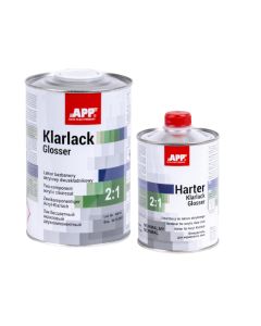 APP 2K Klarlack Glosser inkl Härter 1,5 Liter