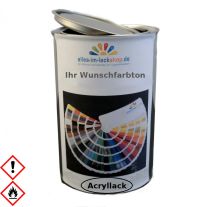 Acryllack NCS RAL Pantone glänzend seidenmatt 1Liter oder 0,5 Liter 