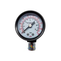 12 Bar Manometer mit 1/4 Zoll Femaleanschluss und Schnellkupplung Druckluftregler Druckluftminderer