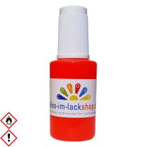 Pinselflasche Neonhellrot RAL 3026 Leuchtfarbe Tagesleuchtfarbe Neonfarbe 