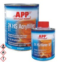 APP 2K Acrylfüller XF HS Filler 5:1+ 2K HS Härter Grau 1,2 kg