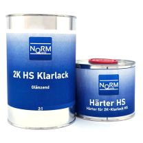 Norm 2K HS Klarlack Set Glänzend Kratzfest Benzinresistent Inkl Härter 1,5 Liter