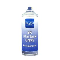 Norm CN95 2K Klarlack Hochglänzend Kratzfest Benzinresistent 400ml Spray